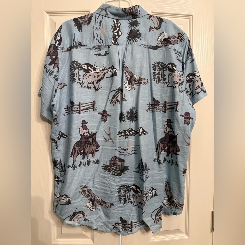 Lot of 2 Men’s Short Sleeve Button Down Western Shirts XL Sendero Pendleton - Picture 3 of 10